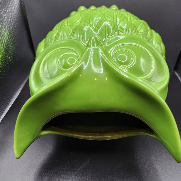 URBAN TRENDS GREEN CERAMIC OWL VASE - Picture 4 of 5